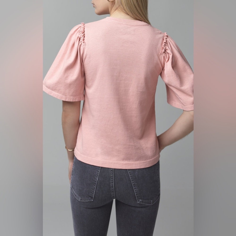 Citizens Of Humanity Vintage Rose Vera Gathered Shoulder Top Size Small - Picture 3 of 7